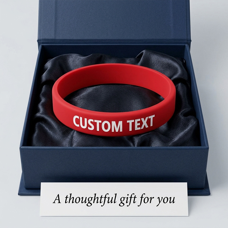 30pcs Custom Silicone Wristbands Set, Personalised Gift